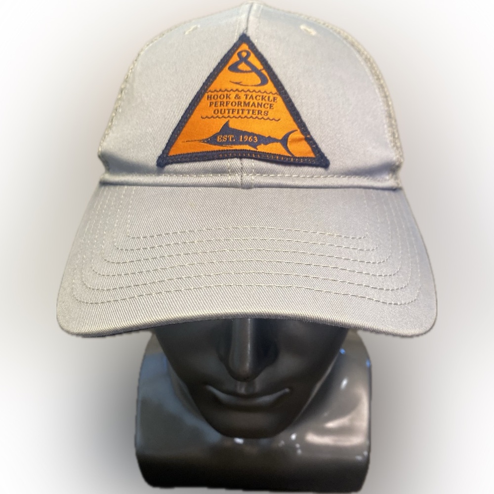 Hook & Tackle Hat Adjustable Mesh Back SnapBack  Blue/gray Cap Hat